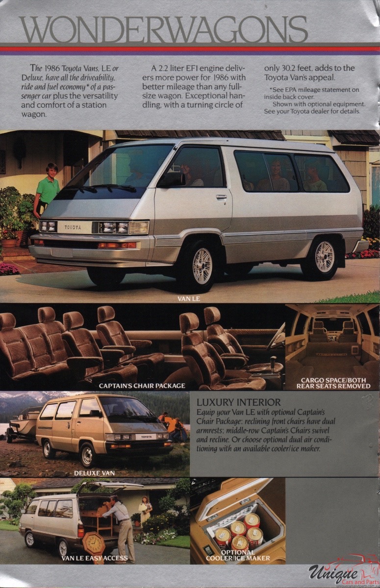 1986 Toyota Full-Lineup Brochure Page 11